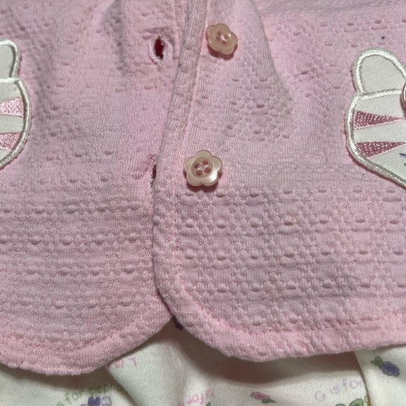 BABY Sonoma Pink & Purple Lion Set (Sz 0-3 months) - Picture 4 of 7